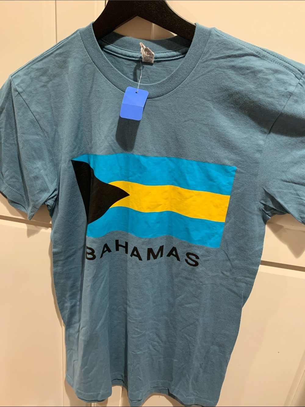 Bahamas Flag Graphic Tee - Light Blue